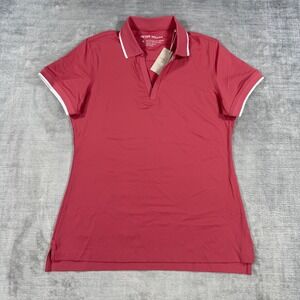 Peter Millar Shirt Women Small Red Betty Polo Short Sleeve UPF Golf Tennis NWT